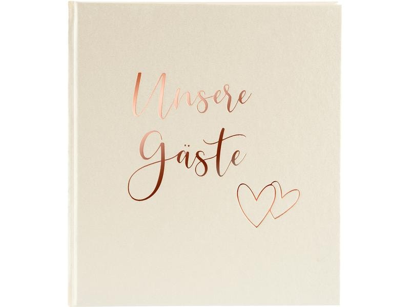 Goldbuch Livre d’or Palpitations cardiaques 29 x 23 cm, 176 pages, Beige