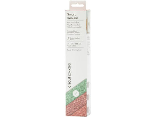 Cricut Film thermocollant Joy Xtra Smart 3 pièces, Seasparkle