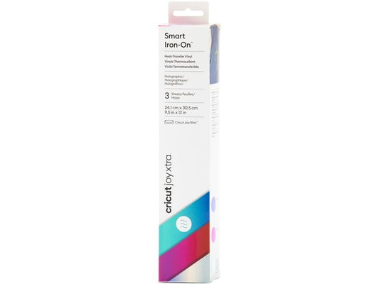 Cricut Film thermocollant Joy Xtra Smart 3 pièces, holographique