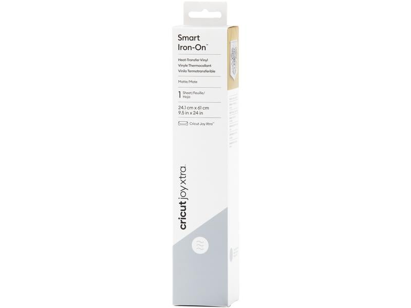 Cricut Film thermocollant Joy Xtra Smart 24,1 x 61 cm, Argenté
