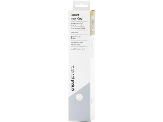 Cricut Film thermocollant Joy Xtra Smart 24,1 x 61 cm, Argenté