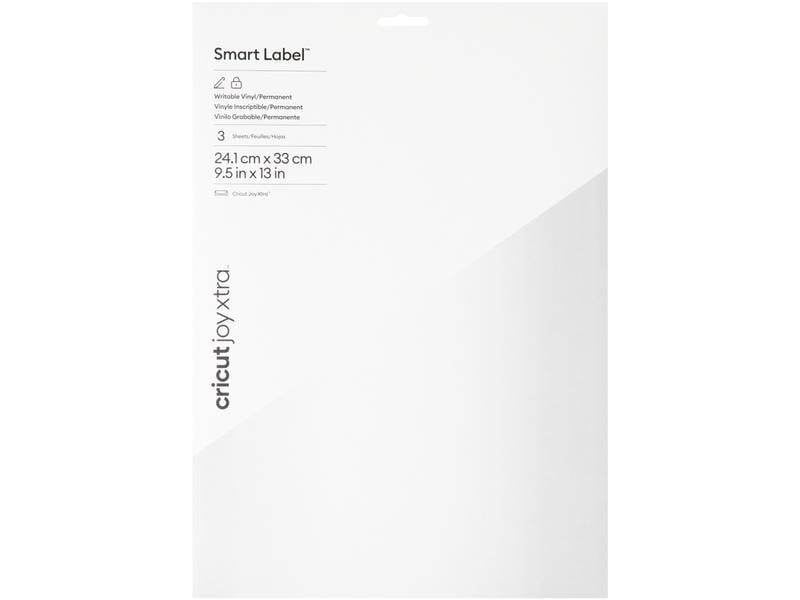 Cricut Film de vinyle Joy Xtra Smart perm. 24 x 33 cm, 3 pièces, blanc