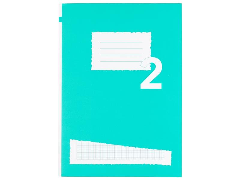 office focus Cahier d'école FSC A4, À carreaux, Vert, 10 Pièce/s