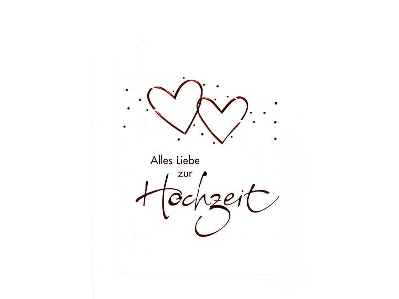 ABC Faire-part de mariage Cœur A5