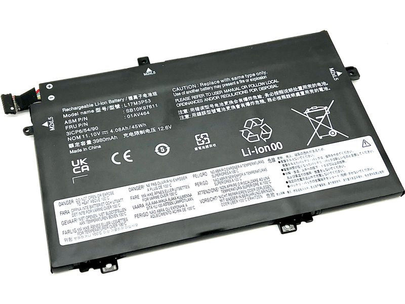 Vistaport Batterie pour Lenovo Thinkpad L14/L15/L480/L490/L580/L590