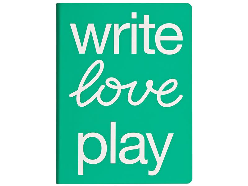 Nuuna Bloc-notes GRAPHIC L WRITE LOVE PLAY