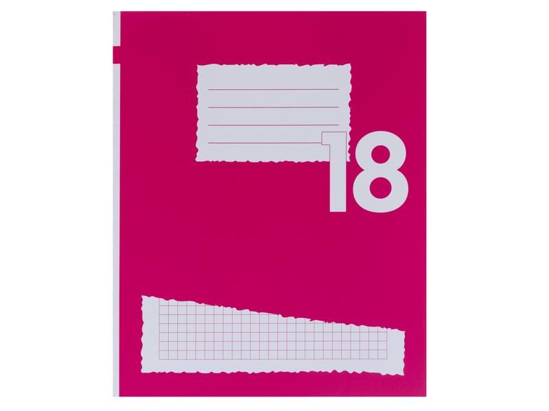 office focus Cahier d'école FSC E5, À carreaux, Rose, 10 Pièce/s