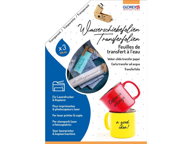 Glorex Film de transfert A4, 3 pièces