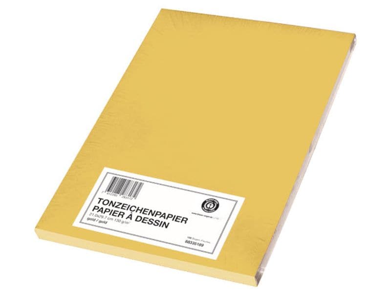 Papyrus Papier coloré A4, 130 g/m², 100 Pièce/s, Or mat