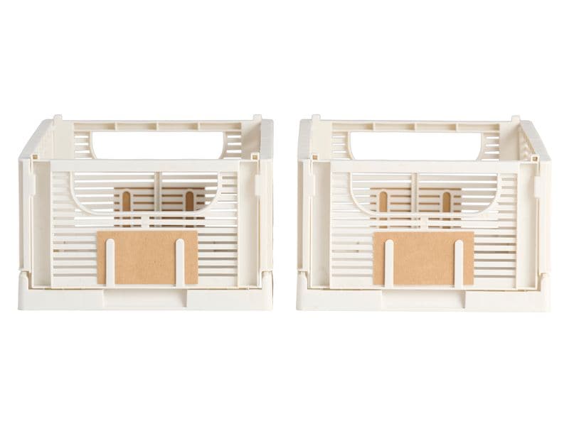 Schou Boîte pliante Deluxe M 2 pièces, Nature