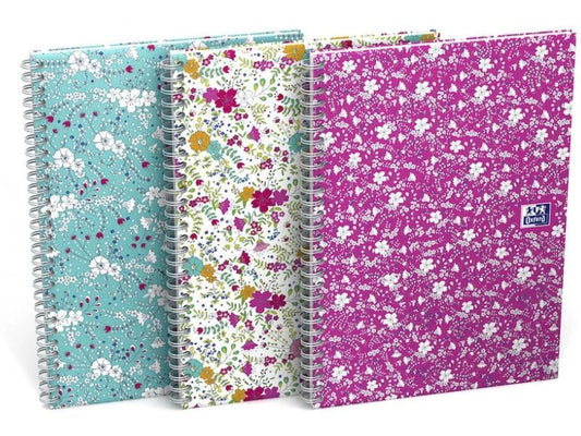 Oxford Bloc-notes GO Floral A5 quadrillé
