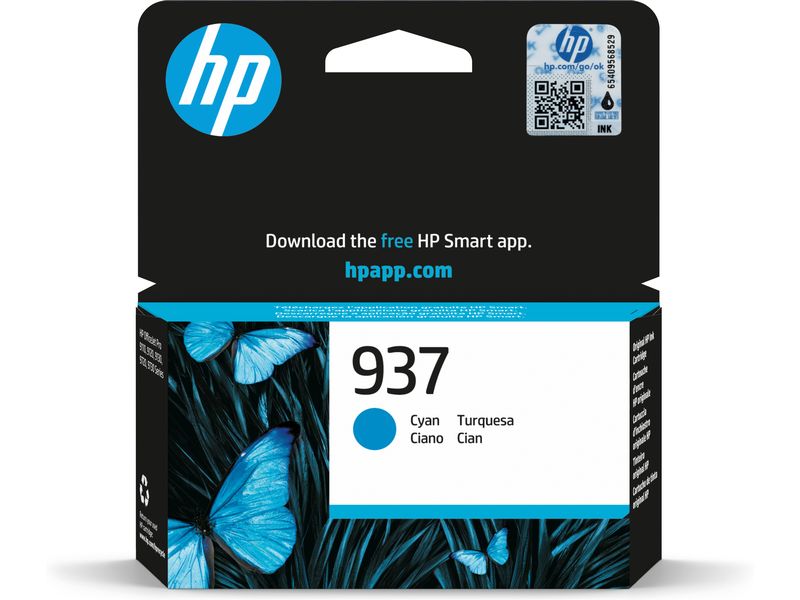 HP Encre N° 937 (4S6W2NE) Cyan