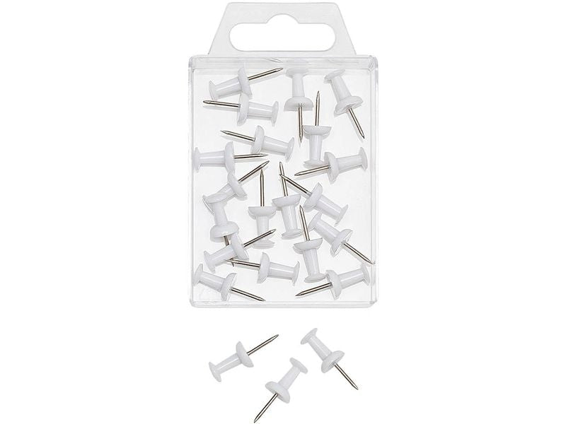 WEDO Punaise 9 mm Blanc, 20 pièces