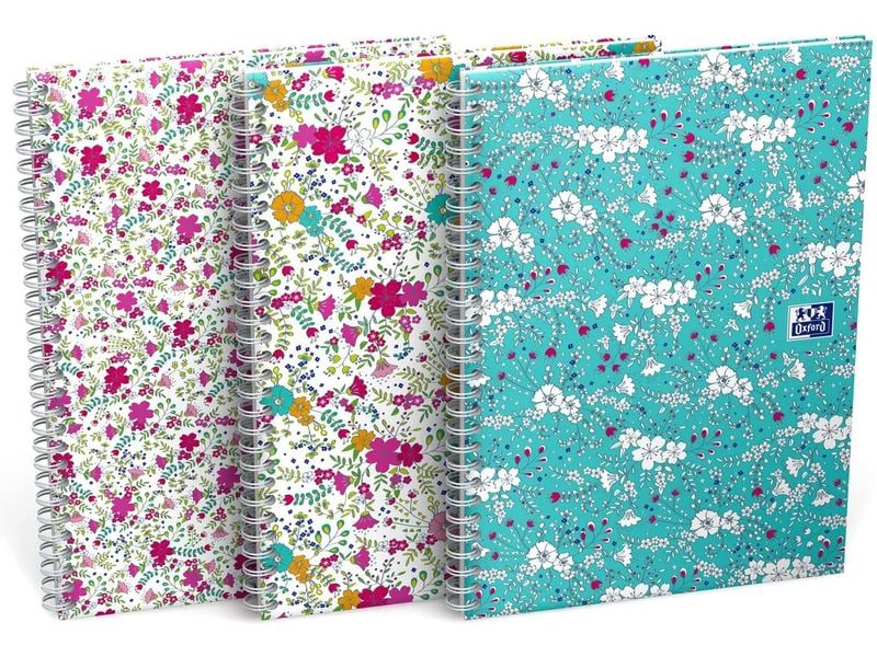 Oxford Bloc-notes GO Floral B5 quadrillé
