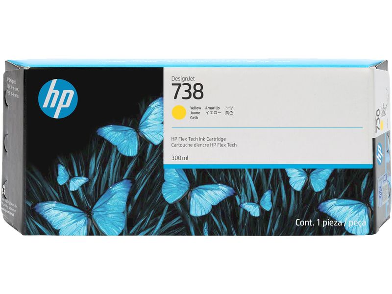 HP Encre N° 738 (676M8A) Yellow