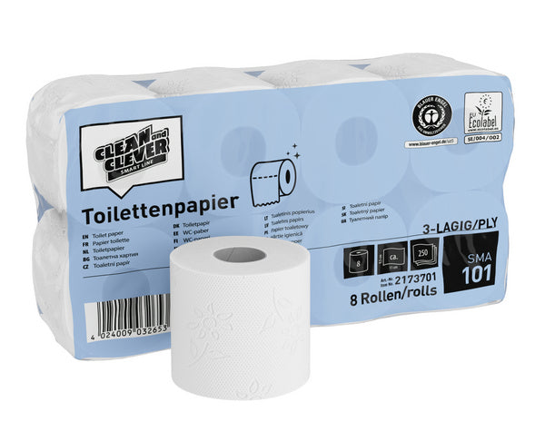 CLEAN and CLEVER papier toilette petits rouleaux SMA 101