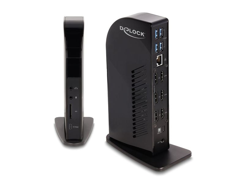Delock Station d'accueil USB Type-C Triple Display 4K PD 96 W