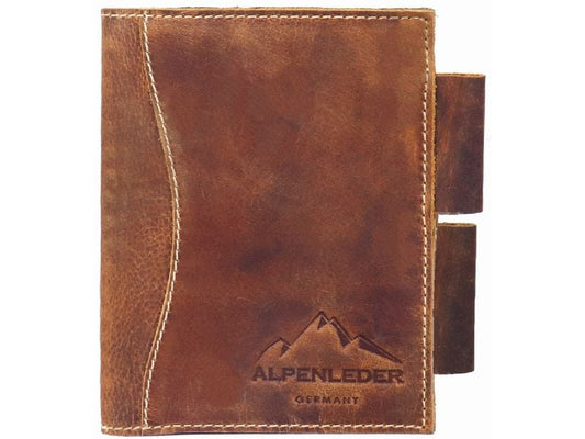 Alpenleder Bloc-notes Goethe A6, ligné, Wild Camel