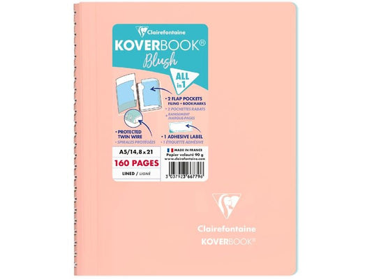 Clairefontaine Bloc-notes Blush A5, ligné, corail