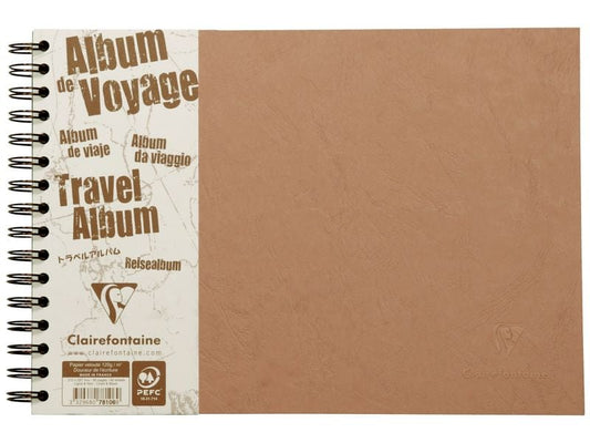 Clairefontaine Album photo AgeBag A4 horizontal, 40 feuilles, tabac