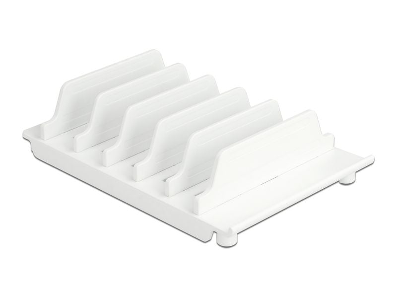 Delock Support pour 6 tablettes ou smartphones Blanc
