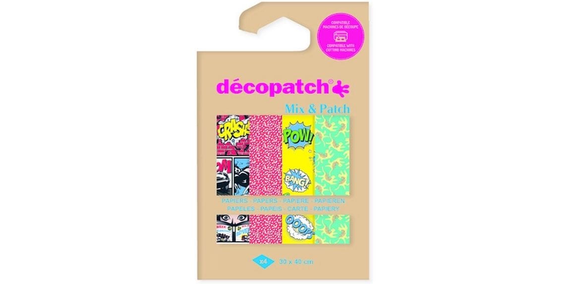 décopatch Papier de bricolage DP039C 30 x 40 cm, 4 feuilles