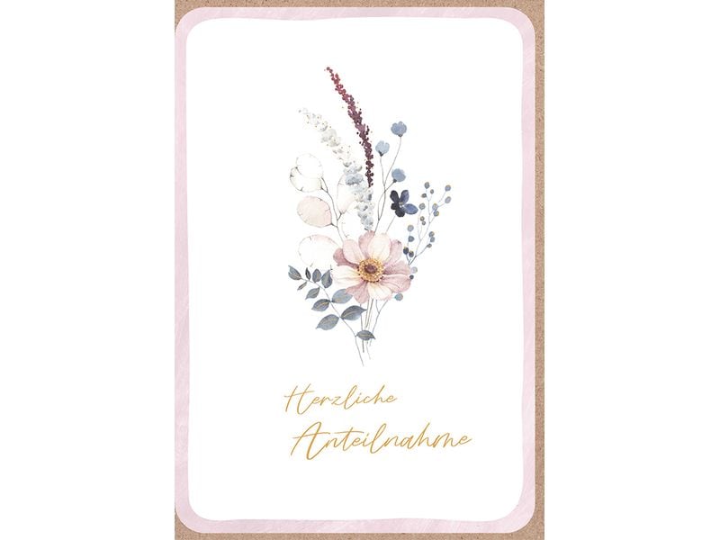 ABC Carte de condoléances Condoléances sincères B6