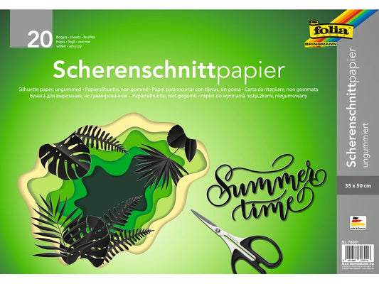 Folia Kits de papier 35 x 50 cm, noir