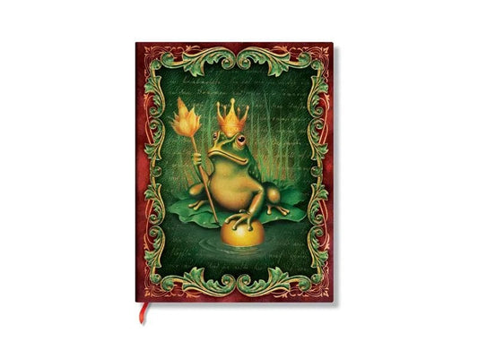 Paperblanks Bloc-notes Les frères Grimm, Le roi grenouille 12.5 x 18 cm, Vierge