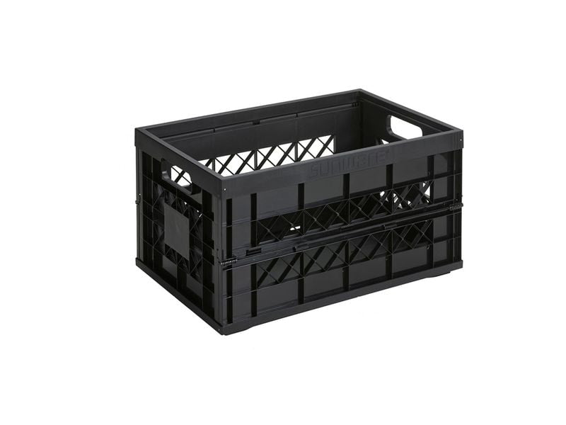 Sigma Home Caisse pliante Heavy Duty Noir, Volumes: 45 l