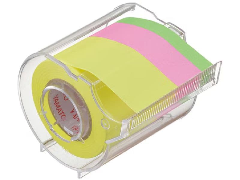 NT Cutter Distributeur à feuillets adhésif Yamato 7/15/25 mm x 10 m, 3 couleurs