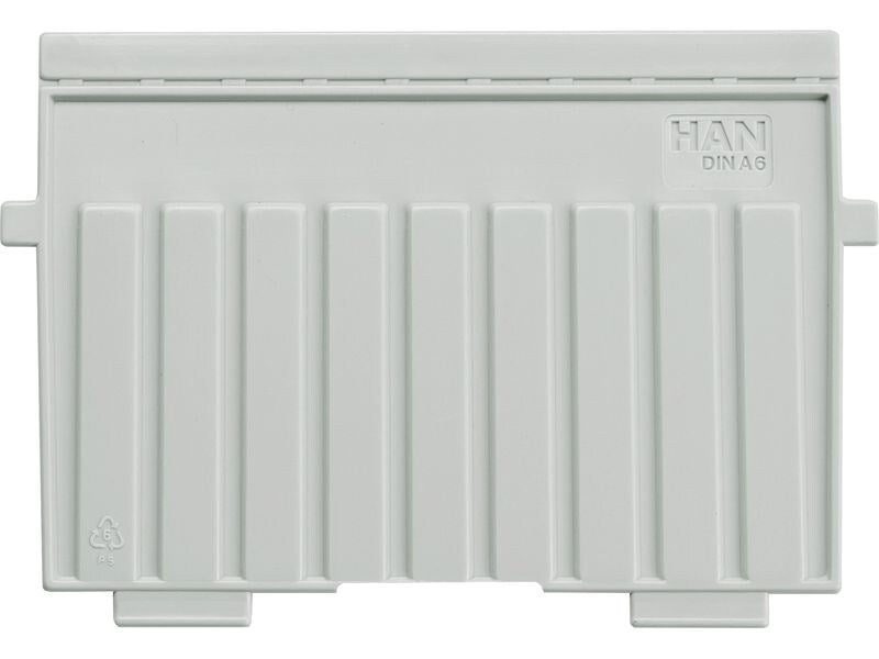 HAN Boîte à fiches Plaque d'appui transversale A6, Gris
