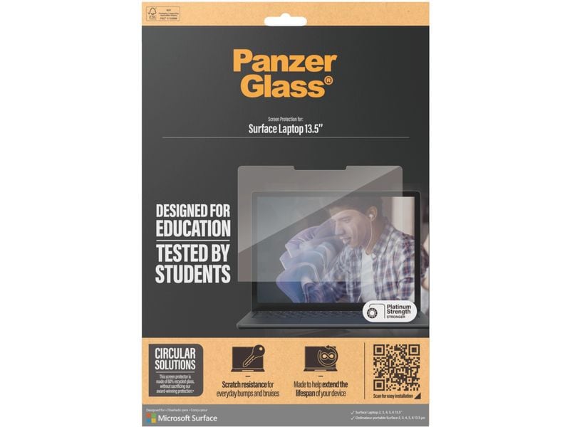 Panzerglass Film pour écran Surface Laptop 13.5" 2 / 3 / 4 / 5 / 6
