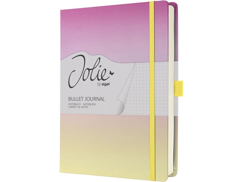 Jolie Bloc-notes Journal HC A5, Pois Règle, Gradient Candy
