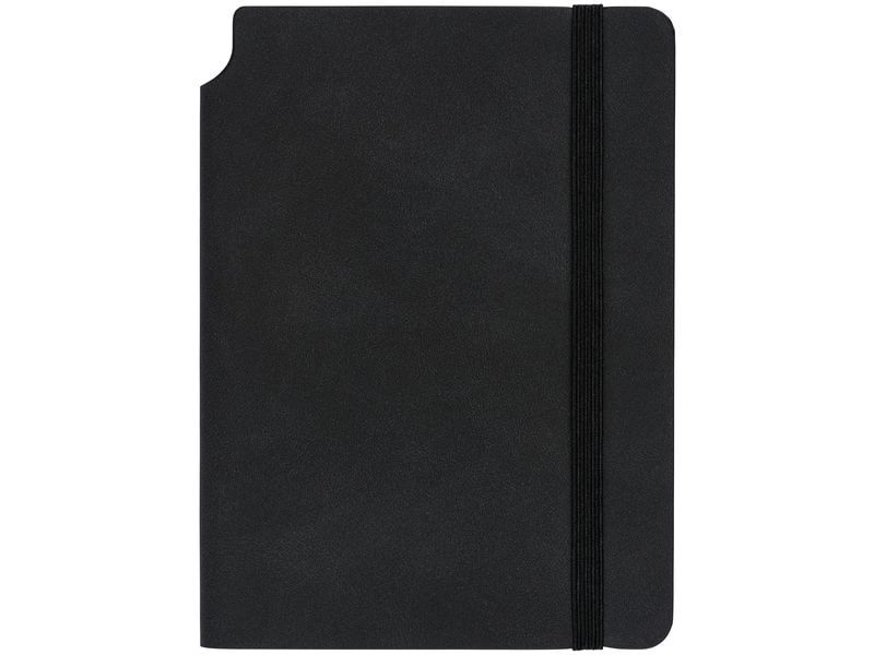 Kolma Bloc-notes Smooth A6, Vierge, noir