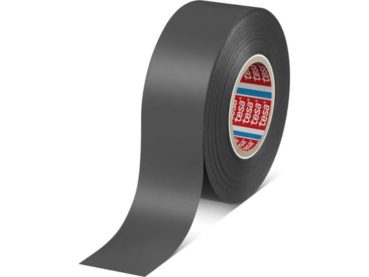 tesa Bande isolante Ruban adhésif en PVC souple Premium noir, 33m x 19 mm