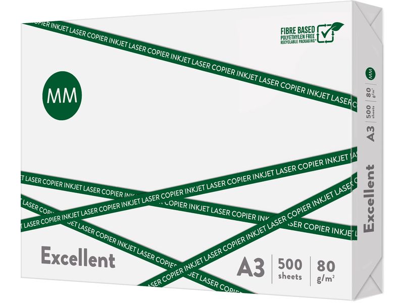 360 Papier pour photocopie Excellent A3, Extra-blanc, 80 g/m², 500 Feuille