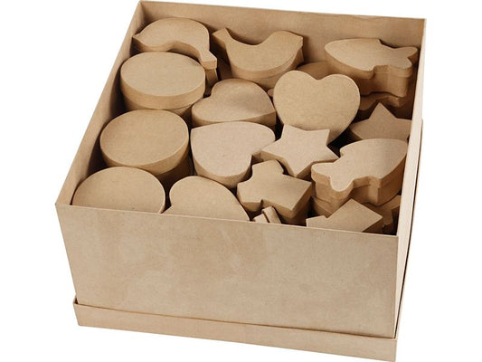 Creativ Company Boîte en carton 63 Pièce/s, Marron