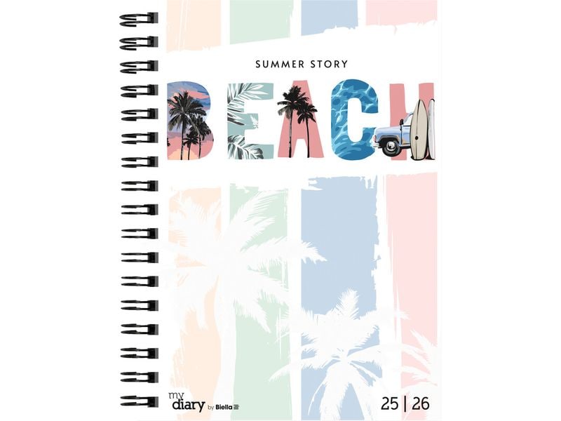 Biella Agenda des élèves Mydiary Summer 25/26 3½T/1S, 14,5 x 20.5 cm