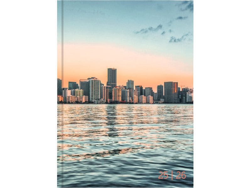Biella Agenda des élèves Mydiary Miami 25/26 FSC, 1T/1S, 12 x 16.5 cm