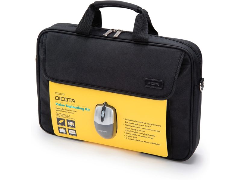 DICOTA Sac pour notebook Value Toploading Kit 15.6 "