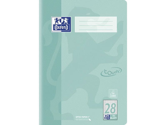 Oxford Carnet de notes A4, À carreaux, Vert