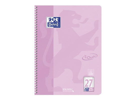 Oxford Carnet de notes 5 pièces A4 +, À lignes, couleurs assorties