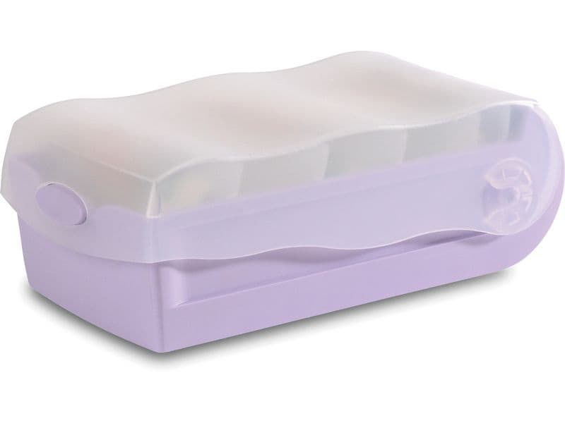 HAN Boîte à fiches Croco A7, violet pastel