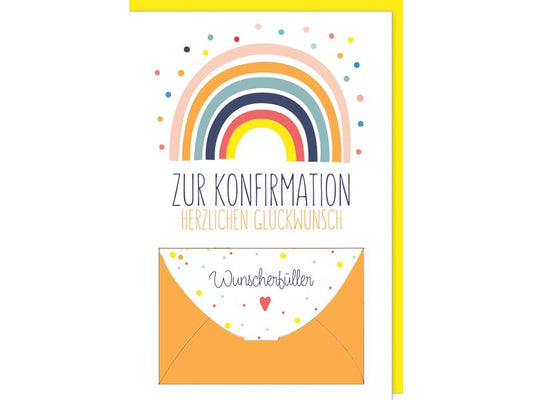 Braun + Company Carte de félicitations Arc-en-ciel 11.5 x 17 cm
