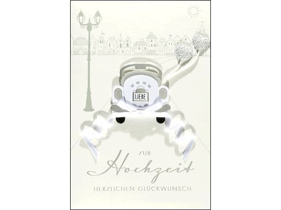 ABC Carte de voeux de mariage 12.5 x 17.6 cm