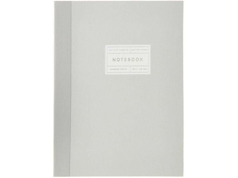 Rico Design Bloc-notes S 14,5 x 19,5 cm, Pois, Gris clair