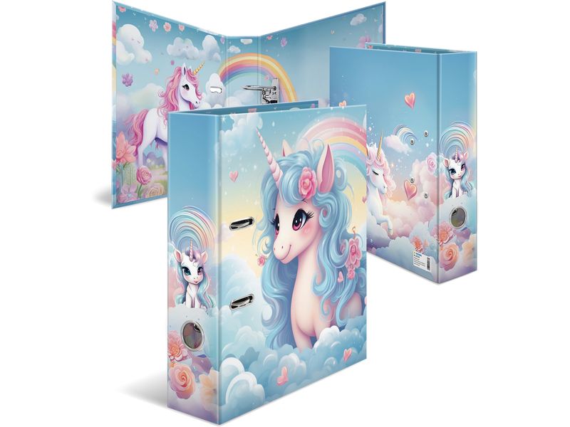 HERMA Classeur à motifs A4 Happy Unicorns 285 cm, Multicolore