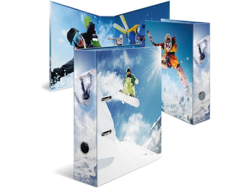 HERMA Classeur à motifs A4 Sports d'hiver 285 cm, Multicolore