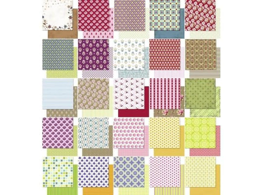 URSUS Papier de fantaisie Retro 30.5 x 30.5 cm, 190 g/m², 50 feuilles